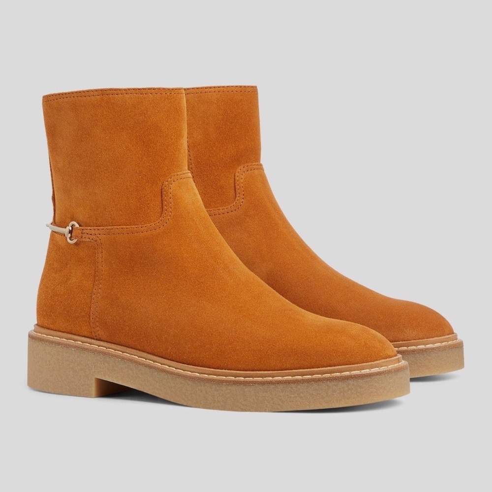 GUCCU Slim Horsebit Suede Ankle Boots EUR 37.5 US 7.5 - Picture 2 of 10